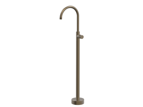 Tapware ParTaps IDK Floor Bath Filler Mixer - Gooseneck Colour: Antique Bronze Place & Palette