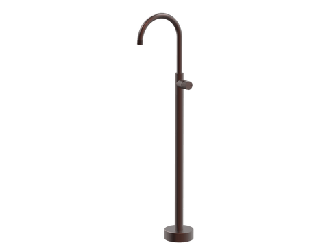 Tapware ParTaps IDK Floor Bath Filler Mixer - Gooseneck Colour: Antique Copper Place & Palette