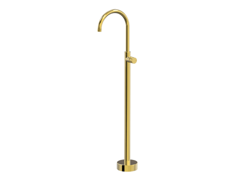 Tapware ParTaps IDK Floor Bath Filler Mixer - Gooseneck Colour: Gold Place & Palette