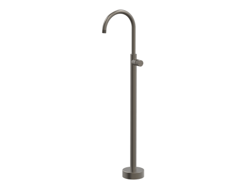 Tapware ParTaps IDK Floor Bath Filler Mixer - Gooseneck Colour: Gunmetal Place & Palette