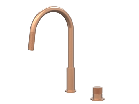 Tapware ParTaps IDK Hob Mixer Pullout Set - Gooseneck Colour: Antique Copper Place & Palette