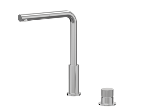 Tapware ParTaps IDK Hob Mixer Pullout Set - Straight Colour: Brushed Chrome Place & Palette