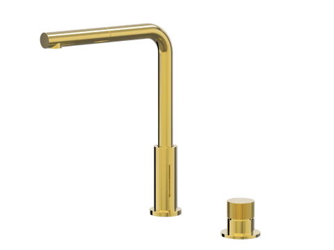 Tapware ParTaps IDK Hob Mixer Pullout Set - Straight Colour: Gold Place & Palette