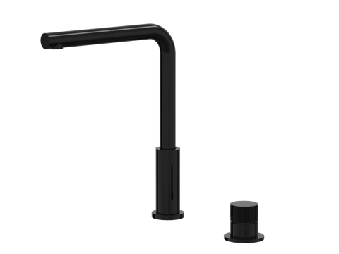 Tapware ParTaps IDK Hob Mixer Pullout Set - Straight Colour: Midnight Black Place & Palette