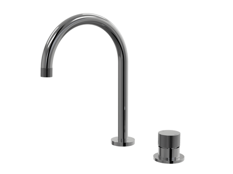 Tapware ParTaps IDK Hob Mixer Set Colour: Black Sapphire Place & Palette