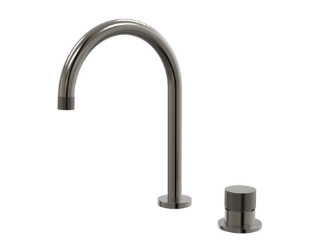 Tapware ParTaps IDK Hob Mixer Set Colour: Brushed Gunmetal Place & Palette