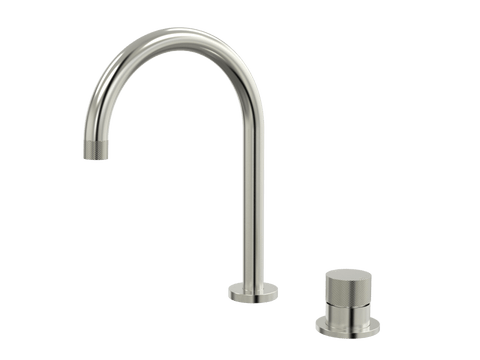 Tapware ParTaps IDK Hob Mixer Set Colour: Brushed Nickel Place & Palette