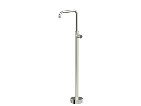 Tapware ParTaps IDK Marble Floor Bath Filler Mixer - 90 Degree Colour: Luminick Insert: Nero Marble Place & Palette