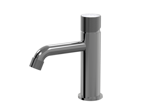 Tapware ParTaps IDK Marble Hob Basin Mixer with Marble Colour: Black Sapphire Insert: Bianco Marble Place & Palette