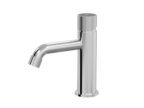 Tapware ParTaps IDK Marble Hob Basin Mixer with Marble Colour: Chrome Insert: Nero Marble Place & Palette