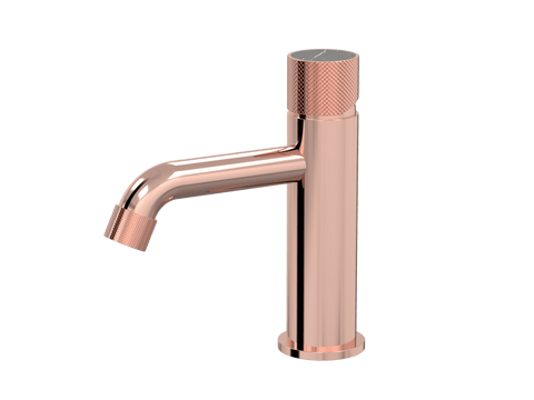 Tapware ParTaps IDK Marble Hob Basin Mixer with Marble Colour: Copper Insert: Nero Marble Place & Palette