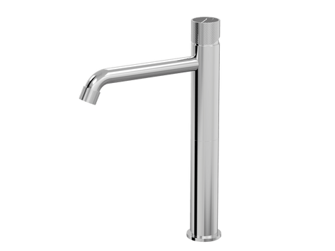 Tapware ParTaps IDK Marble Hob Basin Tower Mixer with Marble Colour: Chrome Insert: Nero Marble Place & Palette