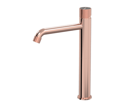 Tapware ParTaps IDK Marble Hob Basin Tower Mixer with Marble Colour: Copper Insert: Nero Marble Place & Palette