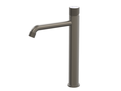 Tapware ParTaps IDK Marble Hob Basin Tower Mixer with Marble Colour: Gunmetal Insert: Bianco Marble Place & Palette