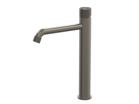 Tapware ParTaps IDK Marble Hob Basin Tower Mixer with Marble Colour: Gunmetal Insert: Nero Marble Place & Palette
