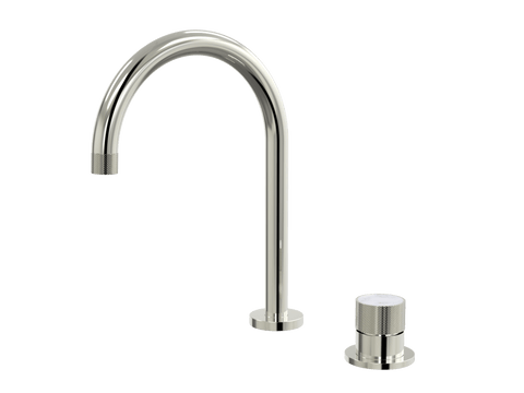Tapware ParTaps IDK Marble Hob Mixer Set Colour: Luminick Insert: Bianco Marble Place & Palette