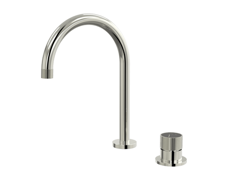 Tapware ParTaps IDK Marble Hob Mixer Set Colour: Luminick Insert: Nero Marble Place & Palette