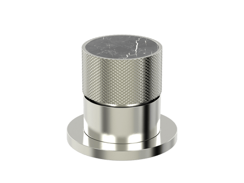 Tapware ParTaps IDK Marble Hob Mixer Colour: Brushed Nickel Insert: Nero Marble Place & Palette