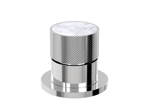 Tapware ParTaps IDK Marble Hob Mixer Colour: Chrome Insert: Bianco Marble Place & Palette