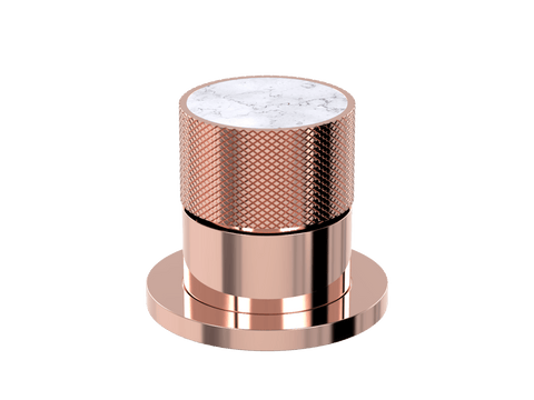 Tapware ParTaps IDK Marble Hob Mixer Colour: Copper Insert: Bianco Marble Place & Palette