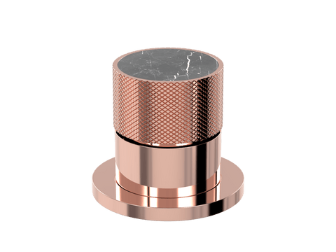 Tapware ParTaps IDK Marble Hob Mixer Colour: Copper Insert: Nero Marble Place & Palette