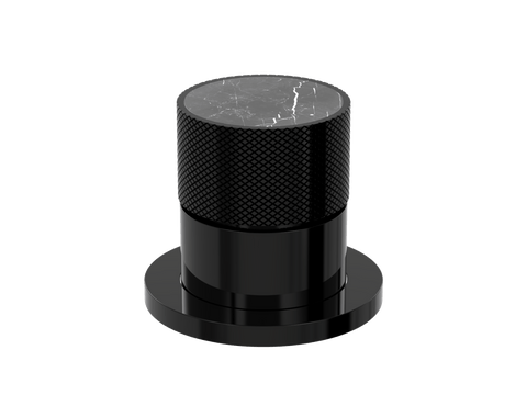Tapware ParTaps IDK Marble Hob Mixer Colour: Midnight Black Insert: Nero Marble Place & Palette