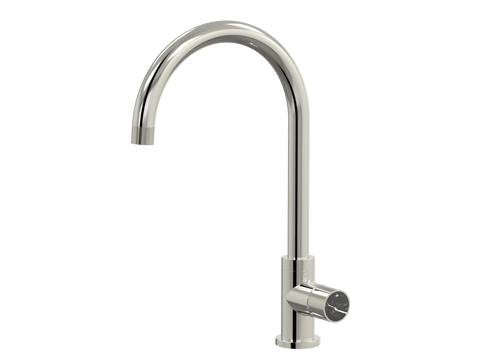 Tapware ParTaps IDK Marble Sink Gooseneck Mixer Colour: Luminick Insert: Nero Marble Place & Palette