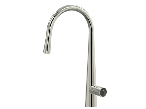 Tapware ParTaps IDK Marble Sink Pull-Out Mixer Colour: Luminick Insert: Nero Marble Place & Palette