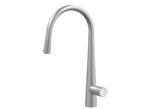 Tapware ParTaps IDK Marble Sink Pull-Out Mixer Colour: Satin Pearl Insert: Bianco Marble Place & Palette