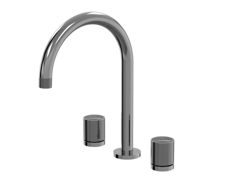 Tapware ParTaps IDK Marble Sink Set Hob Swivel Colour: Black Sapphire Insert: Nero Marble Place & Palette