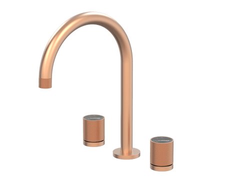 Tapware ParTaps IDK Marble Sink Set Hob Swivel Colour: Brushed Copper Insert: Nero Marble Place & Palette