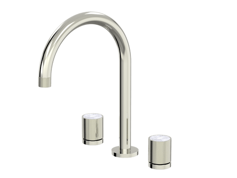 Tapware ParTaps IDK Marble Sink Set Hob Swivel Colour: Luminick Insert: Bianco Marble Place & Palette