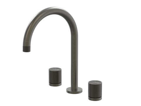 Tapware ParTaps IDK Marble Sink Set Hob Swivel Colour: Volcanic Grey Insert: Nero Marble Place & Palette