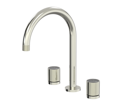 Tapware ParTaps IDK Marble Spa Set Hob Swivel Colour: Luminick Insert: Nero Marble Place & Palette