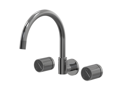 Tapware ParTaps IDK Marble Spa Set Wall Swivel Colour: Black Sapphire Insert: Nero Marble Place & Palette