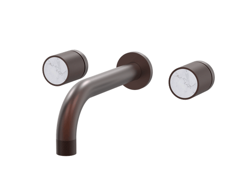 Tapware ParTaps IDK Marble Wall Bath Set - Bianco Marble Colour: Antique Copper Size: 250mm Place & Palette