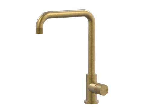 Tapware ParTaps IDK Sink 90 Degree Mixer Colour: Rumbled Brass Place & Palette