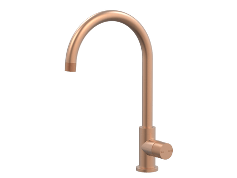 Tapware ParTaps IDK Sink Gooseneck Mixer Colour: Brushed Copper Place & Palette