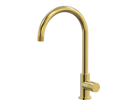 Tapware ParTaps IDK Sink Gooseneck Mixer Colour: Gold Place & Palette