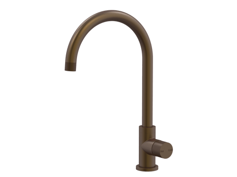 Tapware ParTaps IDK Sink Gooseneck Mixer Colour: Native Brass Place & Palette