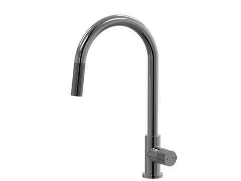 Tapware ParTaps IDK Sink Pull-Out Mixer Colour: Black Sapphire Style: Gooseneck Place & Palette