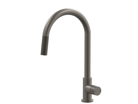 Tapware ParTaps IDK Sink Pull-Out Mixer Colour: Gunmetal Style: Gooseneck Place & Palette