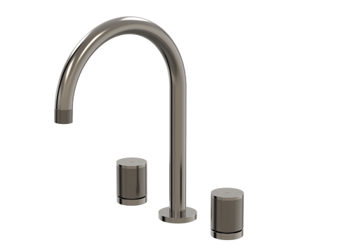 Tapware ParTaps IDK Sink Set Hob Swivel Colour: Brushed Gunmetal Place & Palette