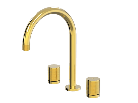 Tapware ParTaps IDK Sink Set Hob Swivel Colour: Gold Place & Palette