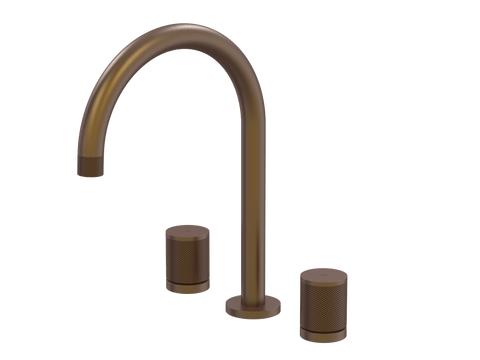 Tapware ParTaps IDK Sink Set Hob Swivel Colour: Native Brass Place & Palette