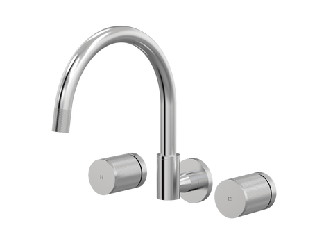 Tapware ParTaps IDK Sink Set Wall Swivel Colour: Brushed Chrome Place & Palette