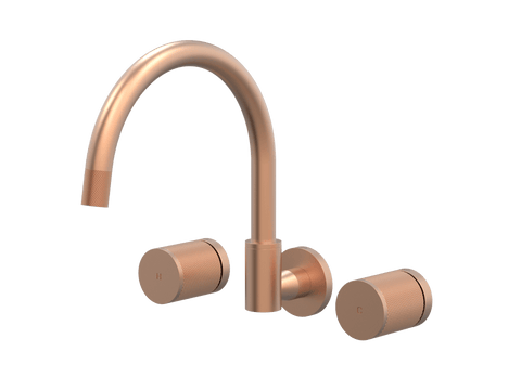 Tapware ParTaps IDK Sink Set Wall Swivel Colour: Brushed Copper Place & Palette