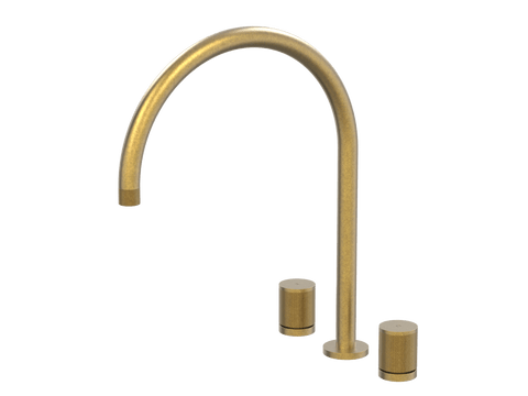 Tapware ParTaps IDK Spa Set Hob Swivel Colour: Rumbled Brass Size: XL Place & Palette