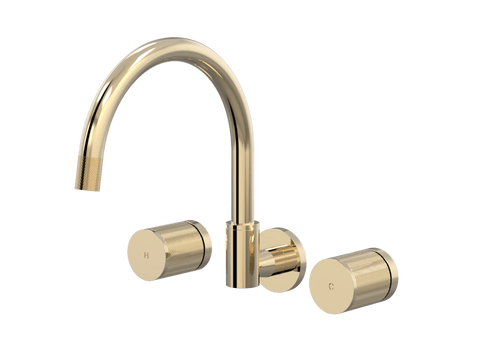 Tapware ParTaps IDK Spa Set Wall Swivel Colour: Brass Gold Size: Original Place & Palette