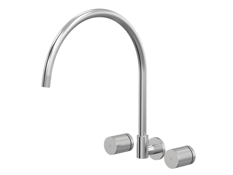 Tapware ParTaps IDK Spa Set Wall Swivel Colour: Brushed Chrome Size: XL Place & Palette